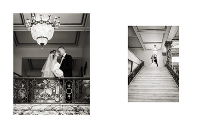 Portraits Bride and Groom Fairmont San Francisco  