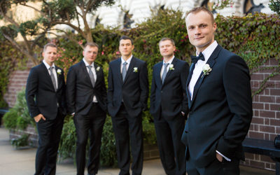 Groomsmen Portraits Fairmont San Francisco 