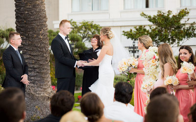 Ceremony Bride and Groom Fairmont San Francisco 