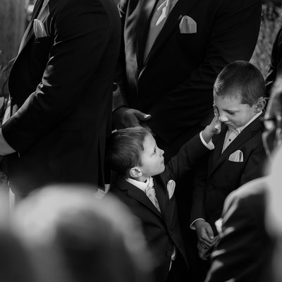 Ring Bearers not paying attention Napa photographer