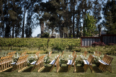 The Barn at Harrow Cellars Ceremony Wedding Photograph