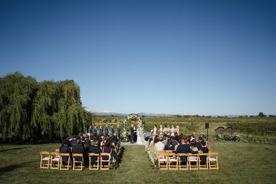 The Barn at Harrow Cellars Ceremony Wedding Photographer