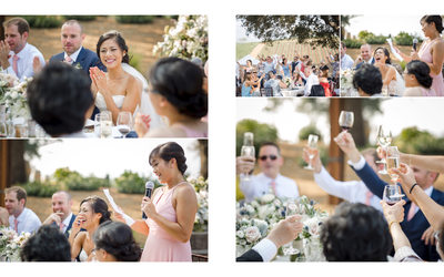 Sonoma Photography Wedding Kunde Maid of Honor Toast