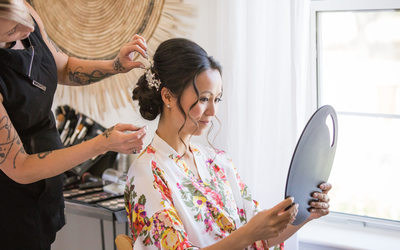 Cornerstone Sonoma Wedding Photographers Hair Design