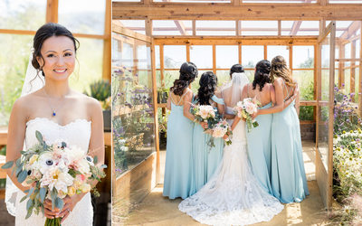 Cornerstone Sonoma Wedding Photographer Bridesmaids