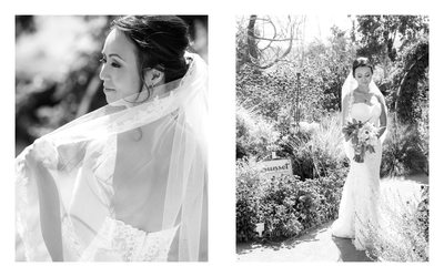 Cornerstone Sonoma Wedding Photographers Bride Alone