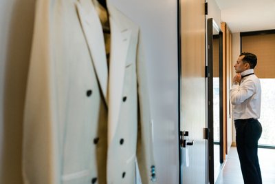 Groom LGBTQ Healdsburg Wedding Photography