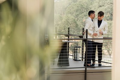 Perfect Deck View Montage Healsdburg LGBTQ Wedding