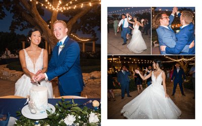 Cake Cutting Villa San Juliette Vineyards Wedding