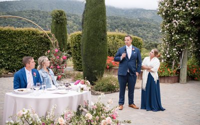 Wedding Photography Bernardus Lodge Reception Toasts