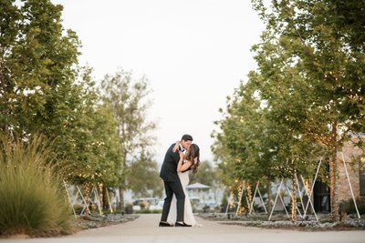 Stanly Ranch Sunset Portrait Napa Wedding Photograpehrs