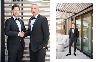 Stanly Ranch Auberge Black Tie Groom Wedding Photo