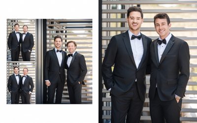 Stanly Ranch Black Tie Wedding Groomsmen Photographers