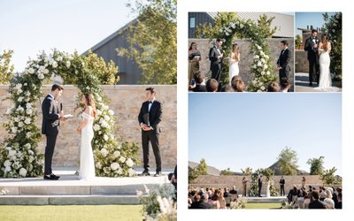 Ceremony Stanly Ranch Black Tie Wedding Photographer