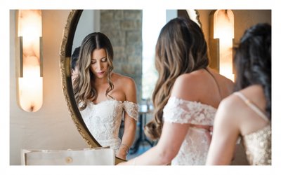 Bride Prep Stanly Ranch Black Tie Wedding Photographer