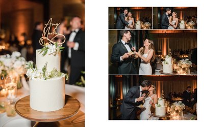 Cake Cutting Stanly Ranch Napa Wedding Photographers