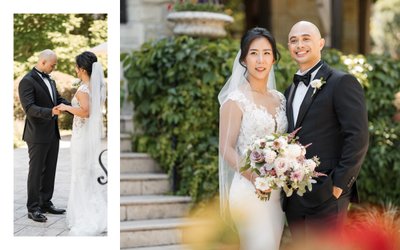 First Look Beringer Vineyards Wedding Photographer