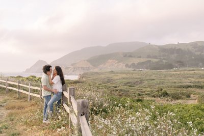 Montara Beach Romantic Engagement Photogarphers