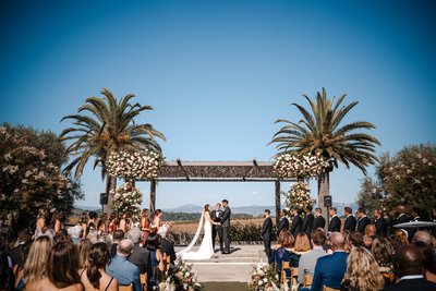 Carneros Resort Ceremony Napa Wedding Photographers