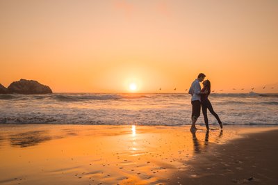 Napa Sunset Engagement Photographers