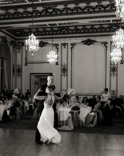 Bride and Groom First Dance Fairmont San Francisco 