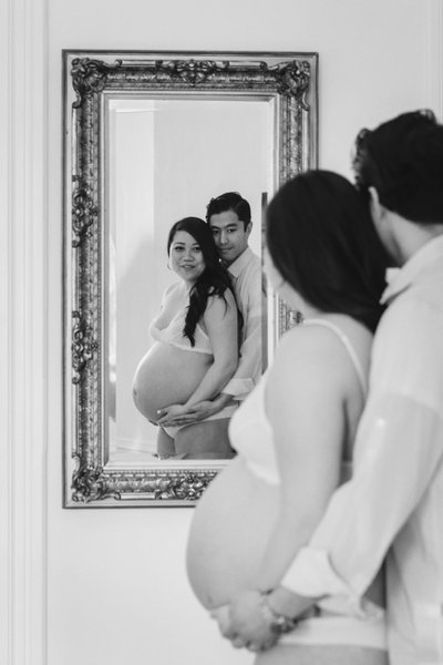 Maternity Boudoir Photography for Couples