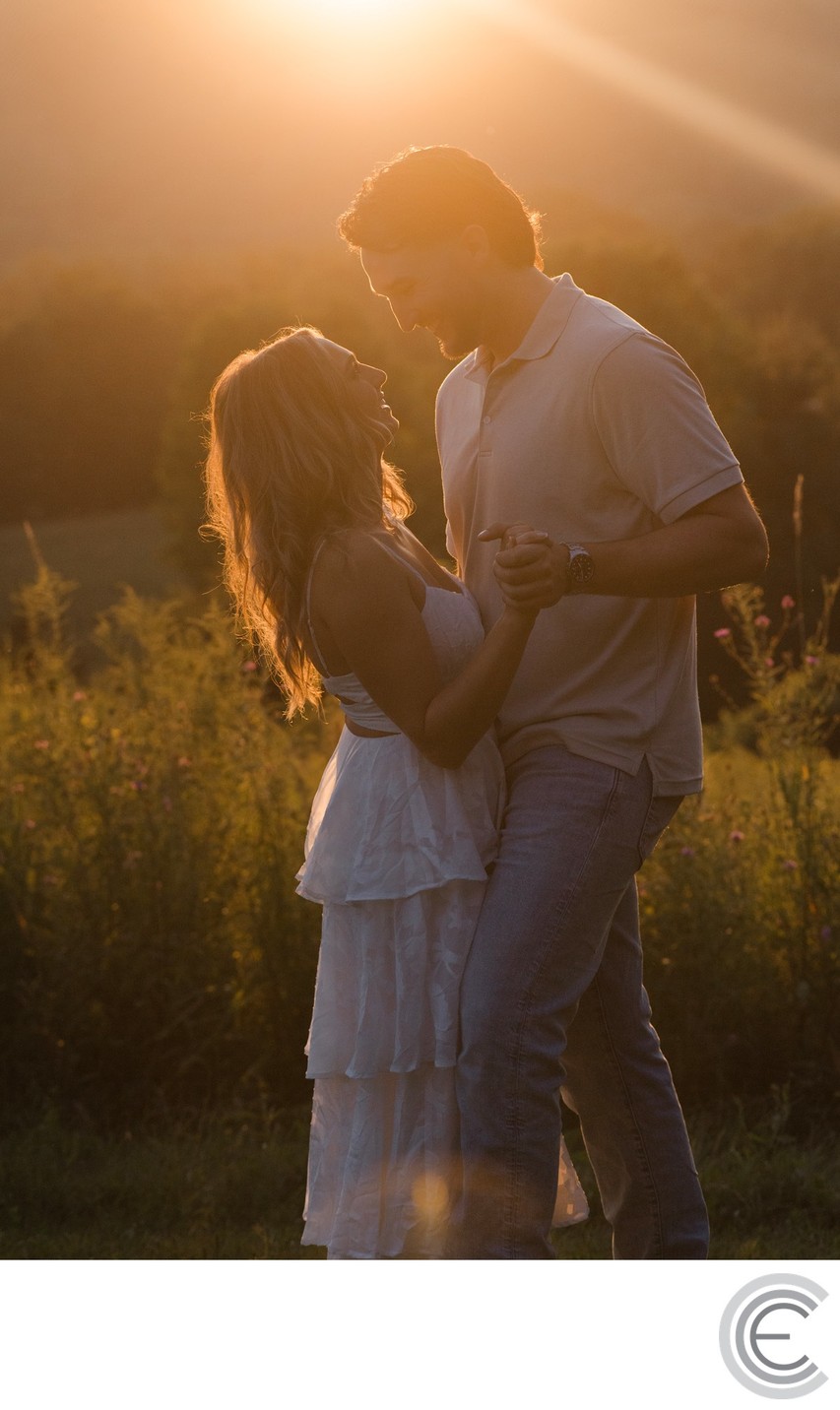 Adirondack autumn engagement session