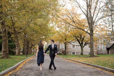 Adirondack autumn engagement session