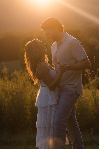 Adirondack autumn engagement session