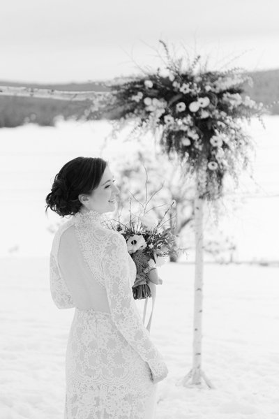 Schroon Lake Winter Wedding