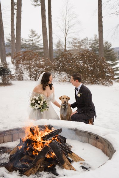 Schroon Lake Winter Wedding