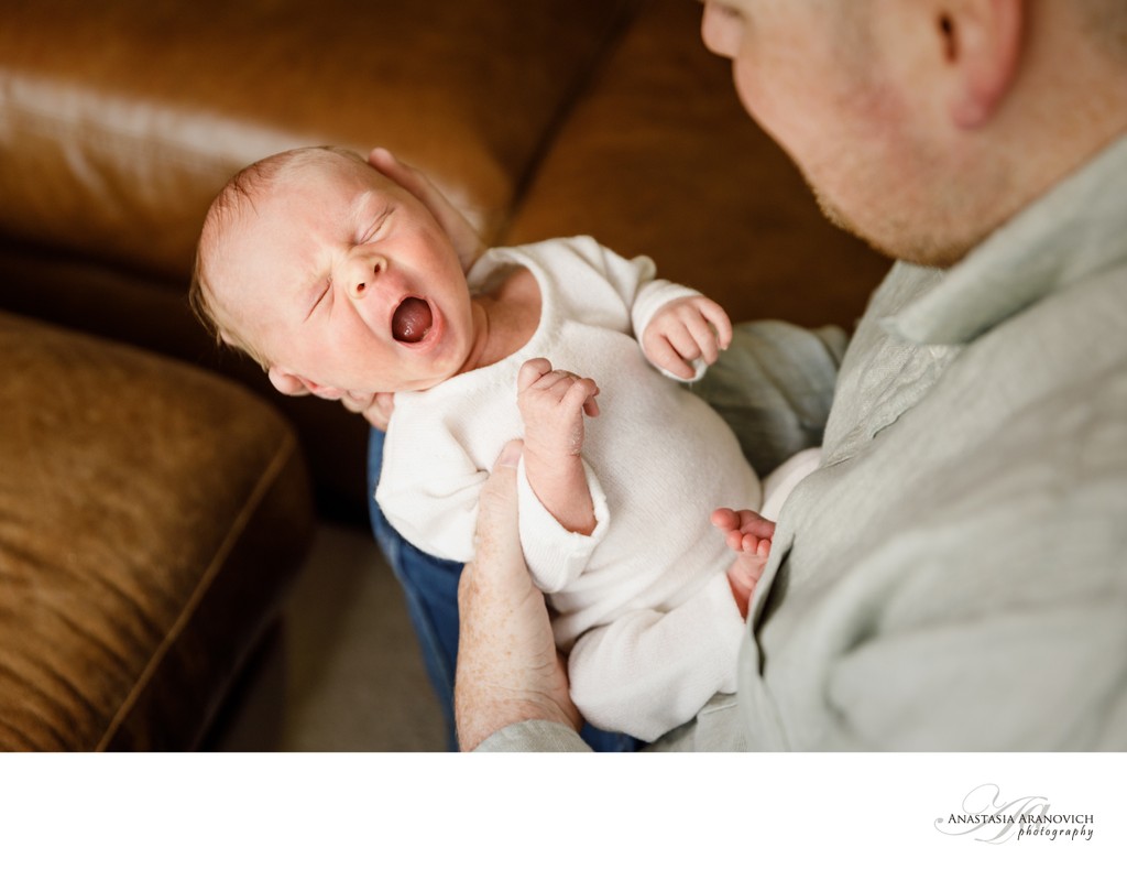 Yawning Newborn Photos