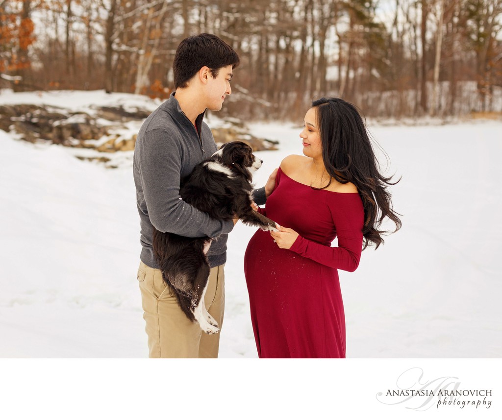 Maternity Photos with Pets