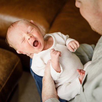 Yawning Newborn Photos