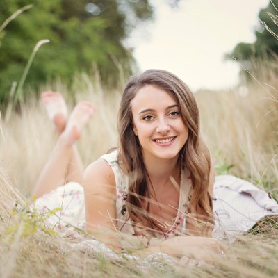 Relaxed poses for senior sessions