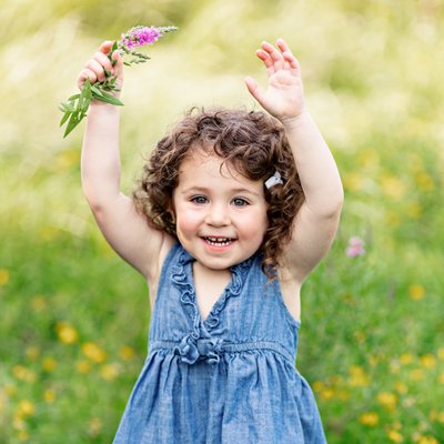 Cute toddler summer dress for a photoshoot