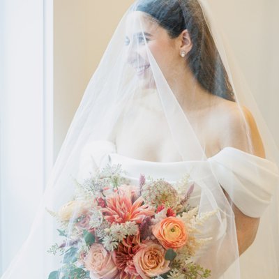 Bridal portrait in Sharon, MA