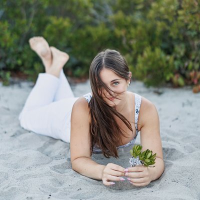 Senior beach photoshoot in Marshfield MA