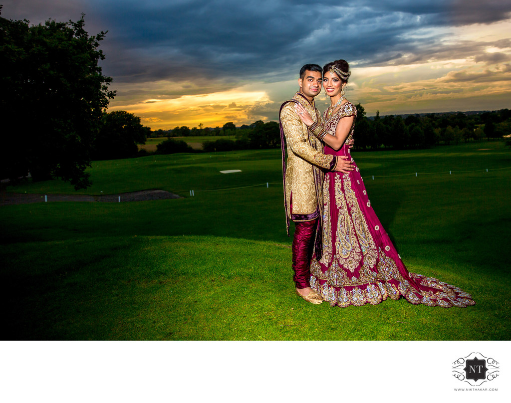 Sunset Wedding Photographer Indian Wedding Photographer London 