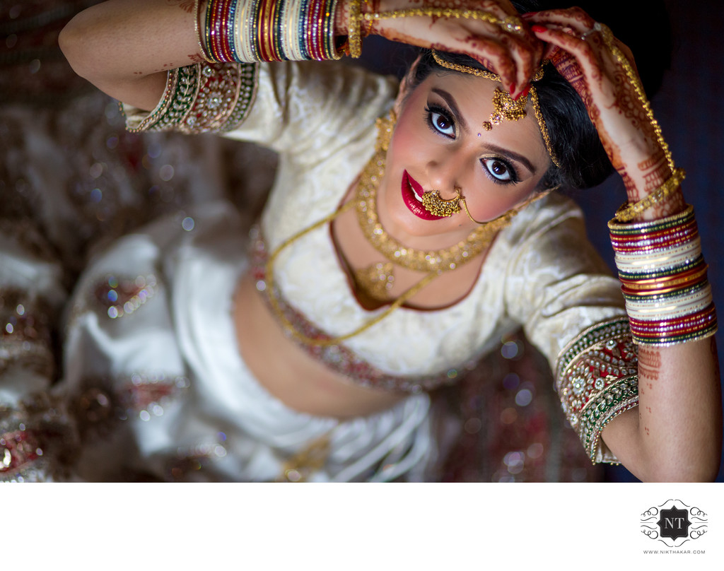 Indian Wedding Bride Getting Ready Photographer, Nikthakar.com
