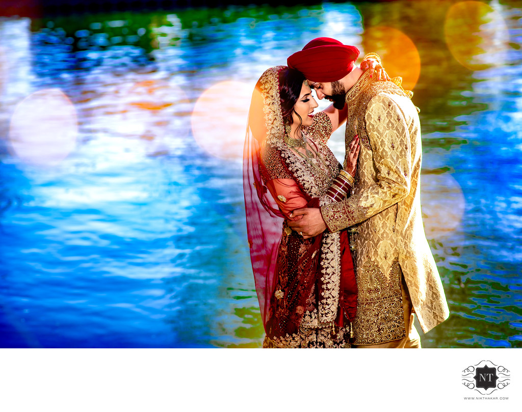 Sikh wedding portrait Asian wedding photographer 