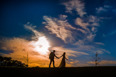 Silhouette Indian asian wedding photographers based in london. 