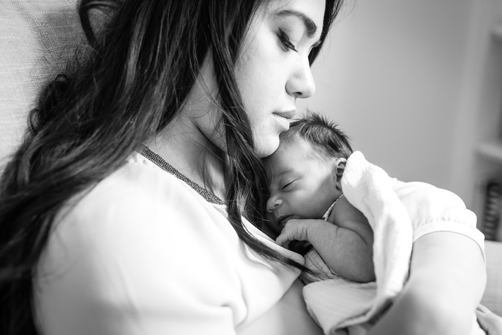 Mother and Newborn Baby Photography