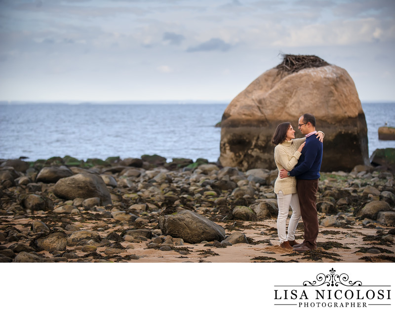 Long Island Engagement Photo in Lloyd Harbor 