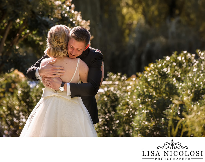 Wedding at Corey Creek Vineyards - Bride and Groom