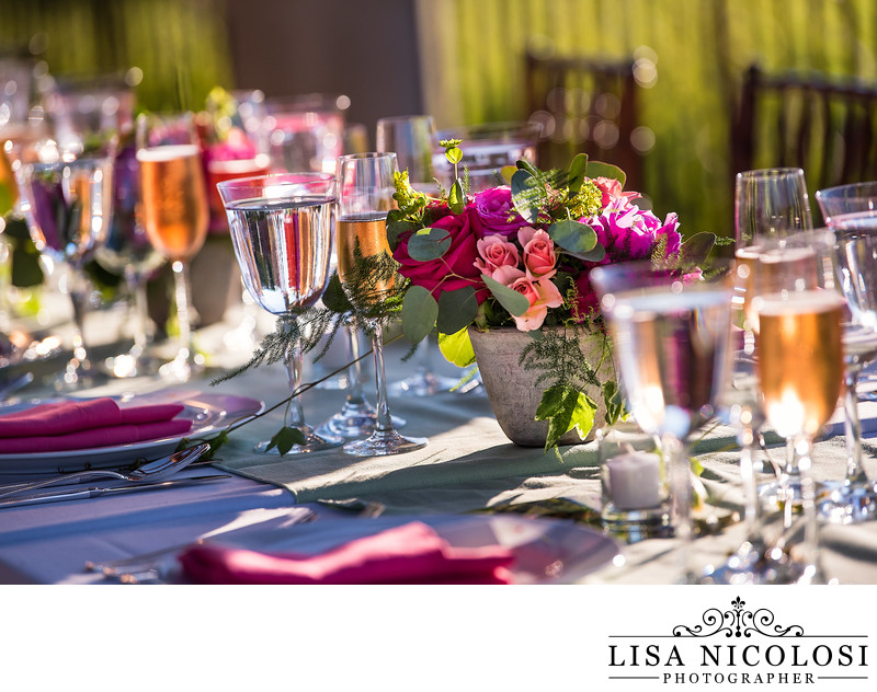 Tablescape at Wolffer Estate Vineyard Wedding