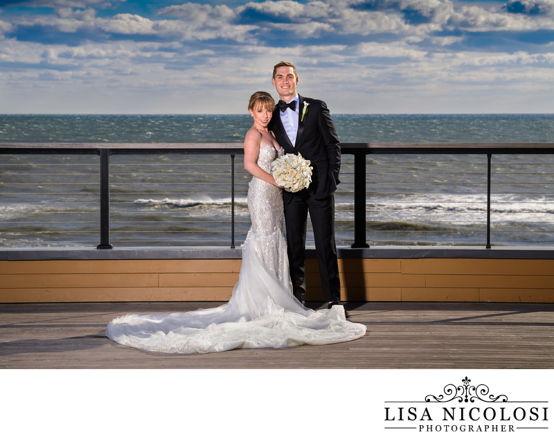 Bride and Groom at Gurney's Montauk