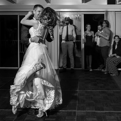 Bride and Groom Dancing at The Pridwin Hotel Wedding