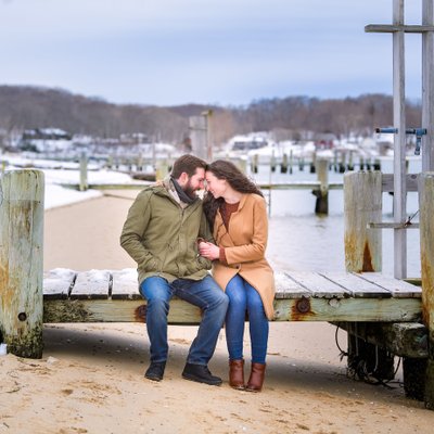 Shelter Island Engagement Session at Sunset Beach