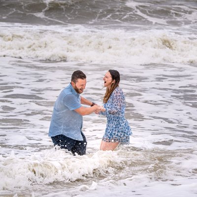 Hamptons Proposal Engagement Session in Quogue Beach